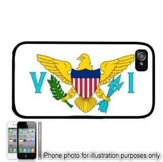 Usvi Virgin Islands Flag Apple iPhone 4 4S Case Cover Black: Everything Else