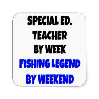 Fishing Legend Special Education Teacher Sticker