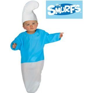 New Baby The Smurfs Bunting Costume And Hat Newborn 0 9: Clothing