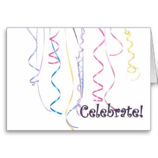 Celebration Ribbons Greeting Card