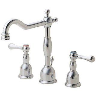 Opulence Widespread Bathroom Sink Faucet with Double Lever Handles Finish: Polished Nickel   Touch On Bathroom Sink Faucets  