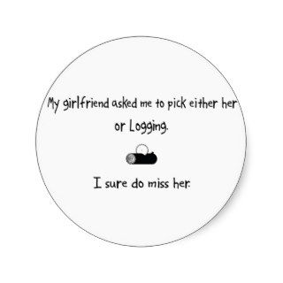 Pick Girlfriend or Logging Stickers