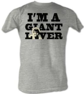 Andre The Giant T Shirt   Giant Lover Wrestling Athletic Gray Adult Tee Shirt: Clothing