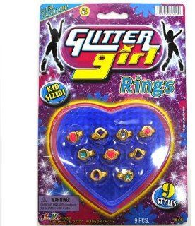 Ja Ru Jaru Glitter Rings 1 Ea: Toys & Games