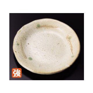 sushi plate kbu328 10 022 [5.71 x 0.99 inch] Japanese tabletop kitchen dish Bowl round serving plate white Karatsu 4.5 [14.5x2.5cm] strengthening Japanese restaurant inn restaurant business kbu328 10 022: Kitchen & Dining