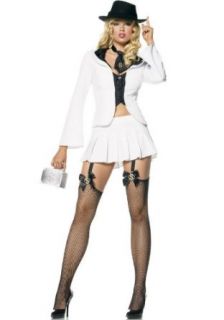 Leg Avenue Women's Female Gangster Costume: Adult Sized Costumes: Clothing