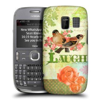 Head Case Designs Laugh Simple Joys Design Protective Back Case Cover For Nokia Asha 302: Cell Phones & Accessories