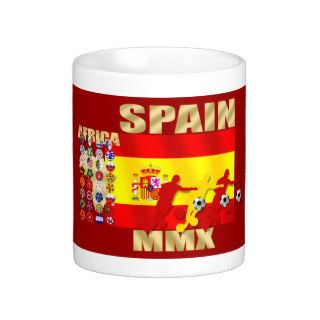 Spain Large flag Africa MMX soccer futbol worldcup Coffee Mugs