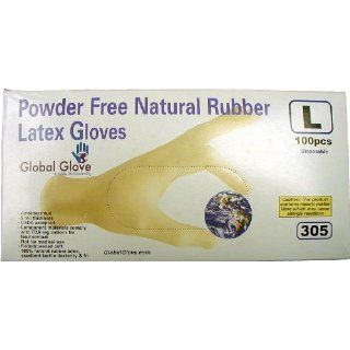 Global Glove 305 Latex Lightly Glove, Disposable, Powdered, Large (Case of 1000): Industrial & Scientific