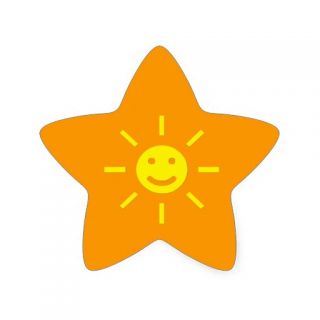Happy Sunshine Star Stickers