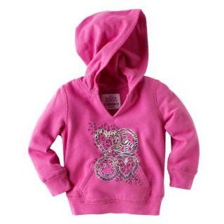 The Children's Place Pink Love Peace Happy Face Fleece Pullover Hoodie Sweatshirt Size 6 9 Months ; 15 18 Pounds: Clothing