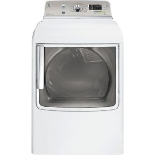 GE 7.8 cu. ft. Electric Dryer with Steam in White GTDS820EDWS