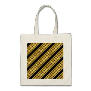 Gold Wicker Stripes Bags