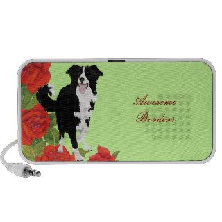 Black & White Border Collie ~ Awesome Borders Speaker System