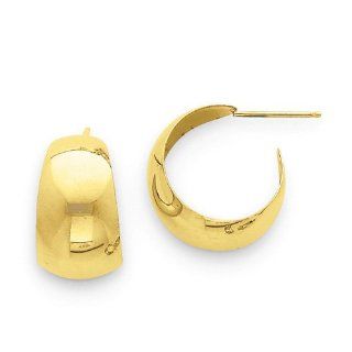 14k Yellow Gold Small Hoop Earrings. Metal Wt  2.79g: Jewelry