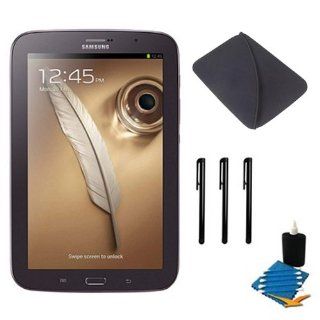 Samsung 8" Galaxy Note 8.0 16GB Brown Tablet Music Receiver Bundle   Includes tablet, Universal 7 8.5" Tablet Neoprene Case, 3 Universal Touch Screen Stylus Pens with Pocket Clip, and 3pc. Lens Cleaning Kit: Computers & Accessories
