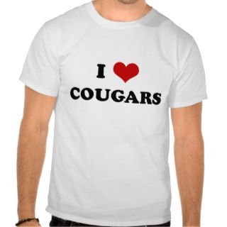 I Love Cougars t shirt