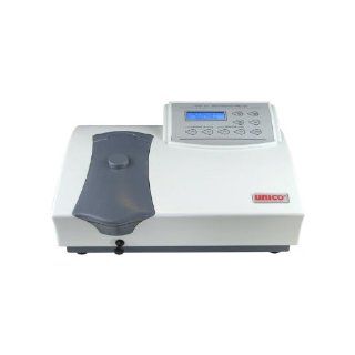 NEW UNICO Model S 1205 Spectrophotometer 5 nm Bandpass, large LCD display, programmable. Complete with 4 position Cell Holder, USB Port, RS 232C Port, Dust Cover, User Manual Wavelength Range: 325~1000 nm, Automatic Wavelength Change. Power input 100V 240V