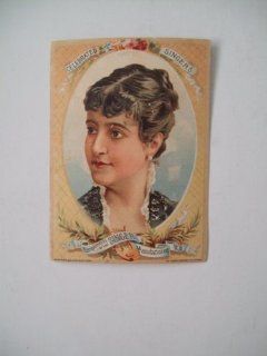 Antique (Victorian) Trade Card; Singer Sewing Machine: Everything Else