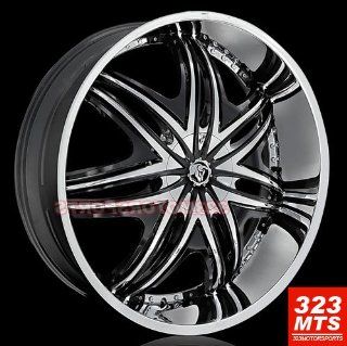 Diablo Morpheus 28" Hummer H2 Chrome Wheels & Lexani 325/35/28 Tires 4pc  1set: Automotive