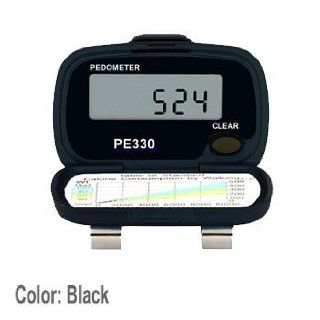 Pedusa PE 330 Step Pocket Pedometer (Black) : Sport Pedometers : Sports & Outdoors