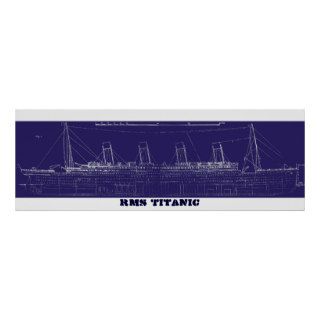 RMS Titanic Original Blueprint, Enhanced for Color