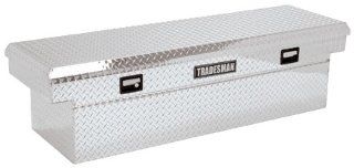 Lund/Tradesman TALF591 71" Bright Aluminum Deep Well Cross Bed Tool Box: Automotive