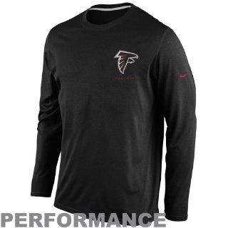Atlanta Falcon Clothing : Nike Atlanta Falcons Legend Elite Logo Performance Long Sleeve T Shirt   Black : Sports Fan T Shirts : Sports & Outdoors