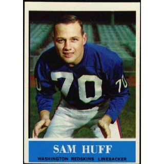 Sam Huff (Washington Redskins) 1964 NFL Football Trading Card (Philadelphia Chewing Gum) (#185): Washington Redskins, Sam Huff: Books