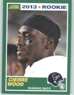 2013 Score NFL Football Trading Card # 346 Cierre Wood Rookie: Sports Collectibles