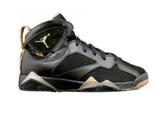 Air Jordan 7 Retro (Black/Metallic Gold Sail) Golden Moments (5Y GS): Shoes