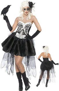 Women's Skeleton Tutu Dress with clothes,skirt,gloves,hat,g string costume 4863 (XL XXL): Beauty