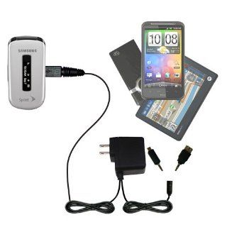 Gomadic Multi Port AC Home Wall Charger designed for the Samsung SPH M240   Uses TipExchange to charge up to two devices at once: Electronics