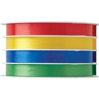 Jillson Roberts Multi Channel Curling Ribbon, Wide Primary Mix, 6 Count (CM401) : Packing String : Office Products