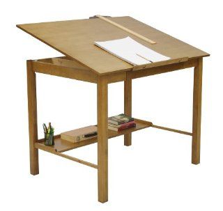 STUDIO DESIGNS Americana II Drafting Table ? 36in X 48in Light Oak 13253  