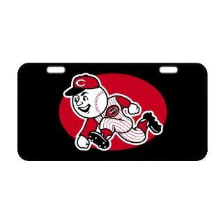 Custom Cincinnati Reds Metal License Plate Frames WA 405 : Sports Fan License Plate Frames : Sports & Outdoors