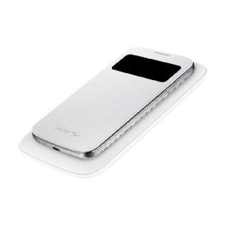 Samsung Galaxy S 4 S View Wireless Charging Cover Folio Case (White): Cell Phones & Accessories