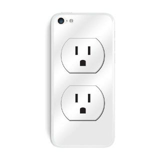 Graphics and More Wall Outlet   Funny Protective Skin Sticker Case for Apple iPhone 5C   Set of 2   Non Retail Packaging   Opaque: Cell Phones & Accessories