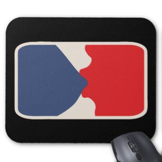 Blue Bubblegum League Mouse Pad