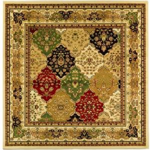 Safavieh Lyndhurst Assorted/Ivory 8 ft. x 8 ft. Square Area Rug LNH221A 8SQ
