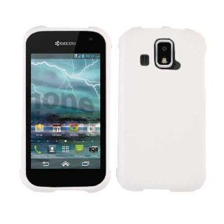 ACCESSORY HARD RUBBERIZED CASE COVER FOR KYOCERA HYDRO XTRM WHITE Cell Phones & Accessories