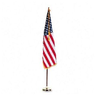 Advantus Indoor U.S. Flag and Staff Set FLAG,USA,3 X 5,W/STAND (Pack of2): Electronics