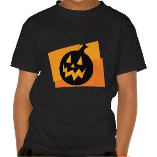 Black & Orange Pumpkin Tee Shirt
