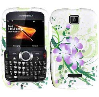Green Lily Hard Case Cover for Motorola Theory WX430: Cell Phones & Accessories