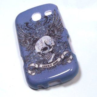 Samsung SCH S380c S380c Hard Blue Skull Case Skin Cover Mobile Phone Accessory: Cell Phones & Accessories
