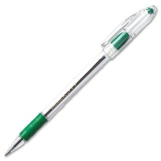 Wholesale CASE of 20   Pentel R.S.V.P. Ballpoint Stick Pens BallPoint Pen, Fine Point, Green Ink/Clear Barrel : Rollerball Pens : Office Products