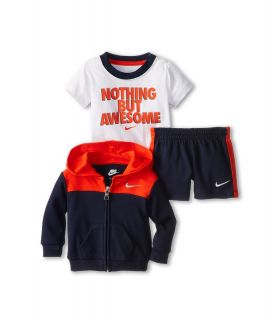Nike Kids Nothing But Awesome Hoody Short Set Boys Sets (Brown)