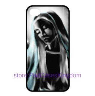 Religious Virgin Mary theme iPhone 4 cover Soft/Flexible TPU case designed by padcaseskingdom: Cell Phones & Accessories