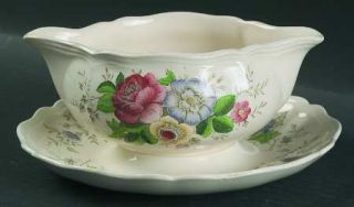 Royal Doulton Malvern Gravy Boat with Attached Underplate, Fine China Dinnerware