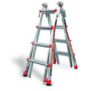 Little Giant Ladder RevolutionXE 17 ft. Aluminum Multi Position Ladder with 300 lb. Load Capacity Type IA Duty Rating 12017